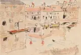 Maud Sumner, A View of Venice, pen and ink and watercolour