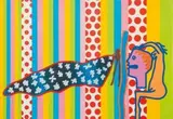 The Sculptor by Walter Battiss, silkscreen in colour, sold Nov 2011