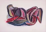 Cecil Skotnes, Reclining Figure, mixed media on paper