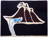 The Sleeper by Walter Battiss, silkscreen in colour, sold Nov 2011