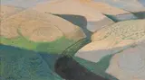 Leonora Everard-Haden, Hilltops, oil on board