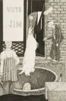 Fred Page, Vote for Jim, pen and ink