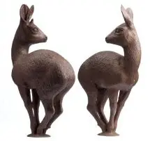 Two Klipspringers by Coert Laurens Steynberg, bronze, sold Nov 2011
