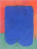 Douglas Portway, A Composition with a Reclining Woman in Red, Blue and Green