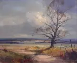 Christopher Tugwell, An Overcast Landscape with a Tree