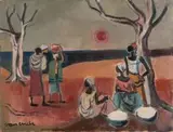 Maurice van Essche, A Group of Africans
