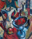Hennie Niemann jnr, A Still Life with Pomegranates