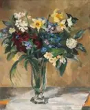 Maud Sumner, A Still Life with Spring Flowers in a Glass Vase