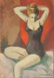 Maurice van Essche, A Woman in a Black Corset