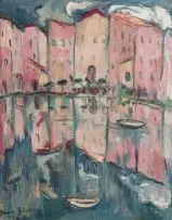 Irma Stern, Venice Reflections, oil on canvas