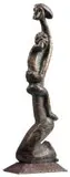 Lucas Sithole, Mother and Child (LS 6902), wood with green oxide patina