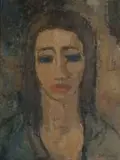 Frank Spears, Portrait of a Woman, oil on board