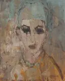 Frank Spears, Pierrot, oil on board