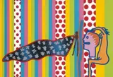 Sculptured Head, Seychelles by Walter Battiss, screenprint in colour, offered Sep 2011