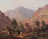 Tinus de Jongh, A Cottage in the Mountains