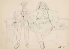 Eugene Labuschagne, Girlie and Mr Bezuidenhout, pencil