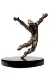 Stella Shawzin, Figure in Movement X, bronze, on a marble base