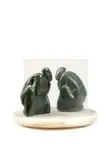Stella Shawzin, Reflection, bronze with perspex, on a white marble base