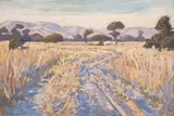 The Road, Waterberg by Jacobus Hendrik Pierneef, oil on board, sold Sep 2011