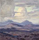 Donderstorm by Tzaneen by Jacobus Hendrik Pierneef, oil on board, sold Sep 2011