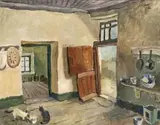 Gregoire Boonzaier, Cottage Interior, Kanettefontein, Wellington