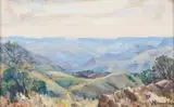 The Valley of a Thousand Hills by Hugo Naude, oil on board, offered Sep 2011