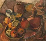 Larry Scully, Still Life with Pomegranates