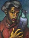 Johannes Meintjes, Jan with his Pigeon Abraham