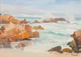 A Seascape, Hermanus by Hugo Naude, oil on board, sold May 2011