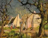 Winter Sun, Dal Josafat by Piet van Heerden, oil on canvas, sold May 2011