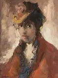 Black Lace by Alexander Rose-Innes, oil on canvas, sold May 2011