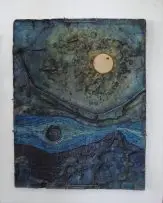 Moon River by Bill (William) Hart, Plaster of Paris relief with oil paint, offered May 2011