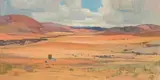 Rosh Pinah by Piet van Heerden, oil on canvasboard, sold May 2011