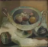 Christo Coetzee, A Still Life of Fruit in a Bowl