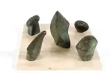 Edoardo Villa, Composition with Five Forms, bronze with verdigris patina
