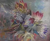 Alice Tennant, A Still Life of Proteas