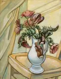 Eugene Labuschagne, A Still Life of Flowers in a White Jug
