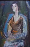 Carl Büchner, A Seated Woman