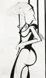 Chained Figure (8219) by Zwelidumile Geelboi Mgxaji Mslaba 'Dumile' Feni, pen and ink and gouache, sold May 2011