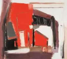 Sidney Goldblatt, An Abstract Composition, acrylic on canvas