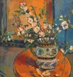 Still Life of Blossoms by Irma Stern, oil on canvas laid down on board, offered May 2011