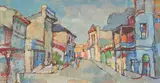 Gregoire Boonzaier, A Street Scene District Six