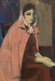 Maurice van Essche, A Seated Woman, oil on canvas