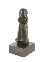 Head by Ezrom Legae, bronze with rich brown patina, sold May 2011