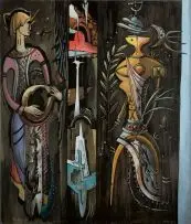 Alexis Preller, Primavera, oil on canvas