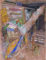 Karel Nel, Convergence, House of the Initiate, pastel on bonded fibre