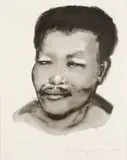 Marlene Dumas, A Portrait of a Young Nelson Mandela