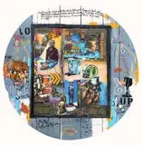 Willie Bester, I will have to Check whether He is still in Jail, oil and enamel paint on wood, studs, SA National Service army pants, found objects and glass