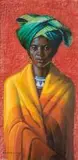 Vladimir Tretchikoff, A Standing Woman with a Green Headscarf