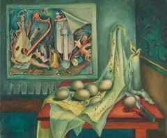 Alexis Preller, A Still Life with Eggs, oil on canvas